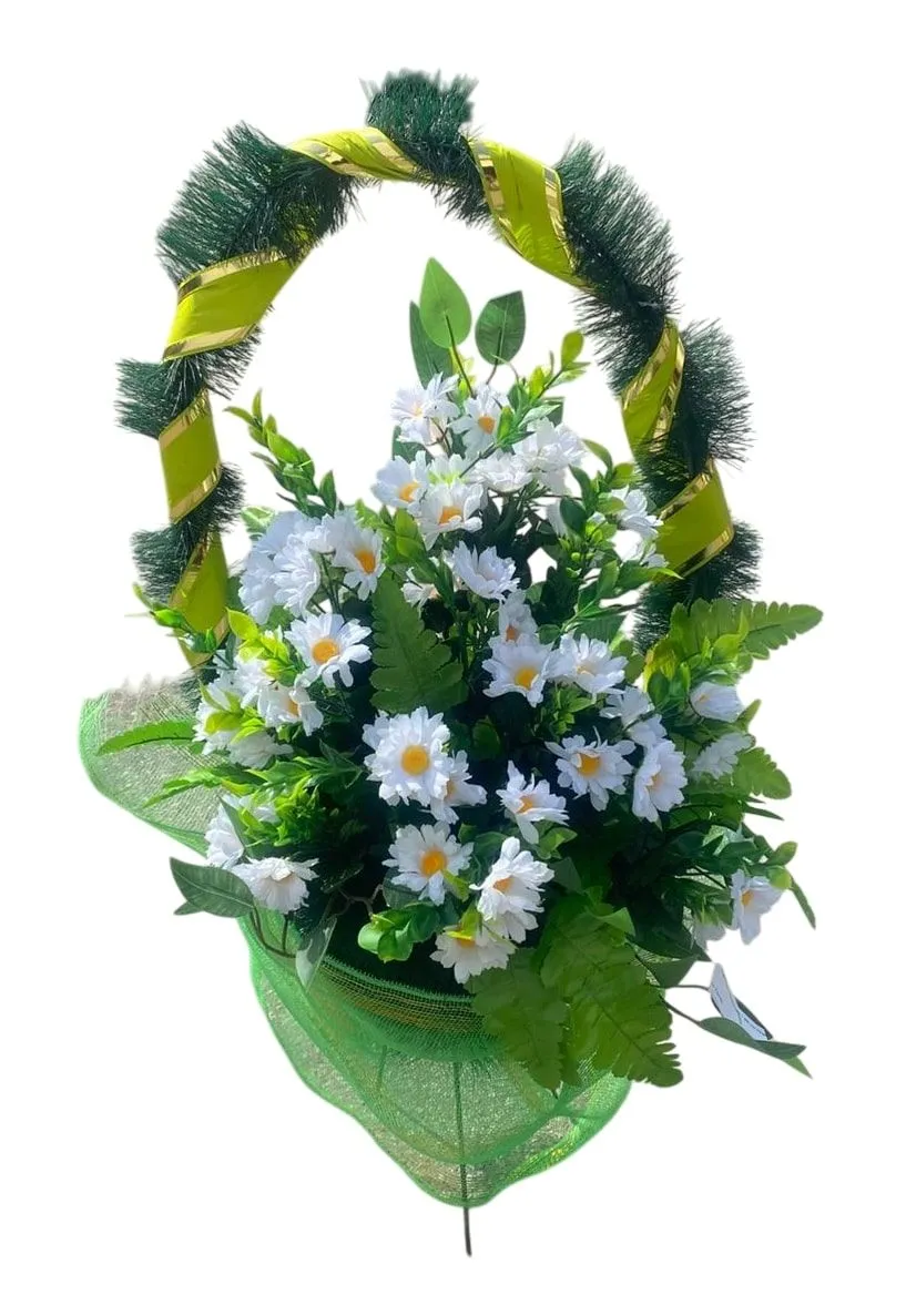Корзина "Стульчик" заказ ромашки